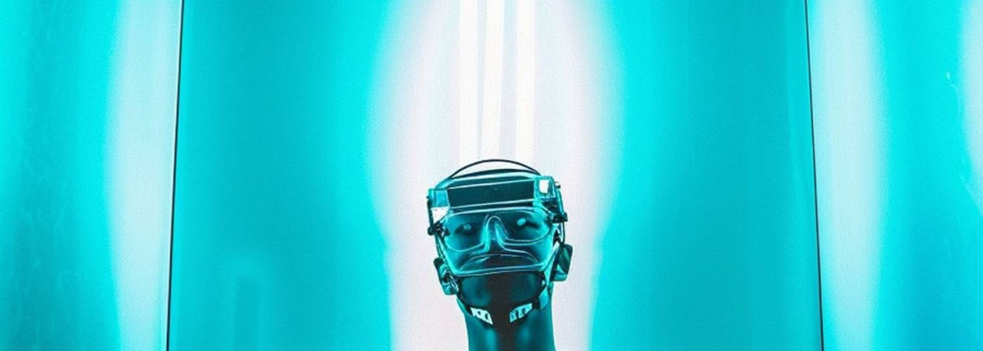 Meditative Pose in Cyberpunk Setting